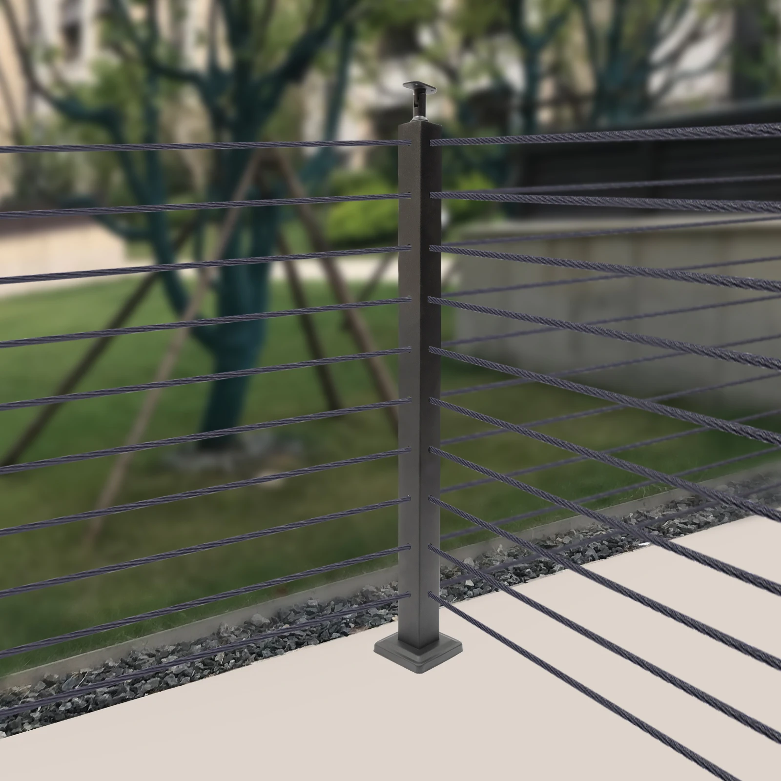 Cable Railing, 304 Stainless Steel, 36 Inches, Pre-Drilled Holes, Strong Load-Bearing Capacity (220 lbs), Durable,