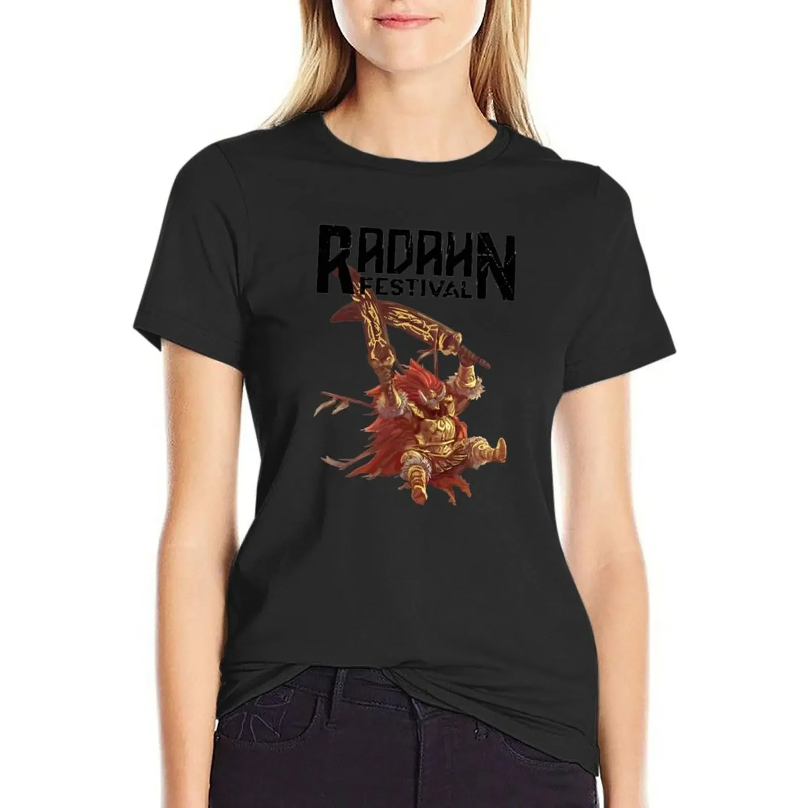 

Festival Radahn a Festival Radahn a Festival Radahn T-shirt Aesthetic clothing Blouse plus size tops white t-shirts for Women