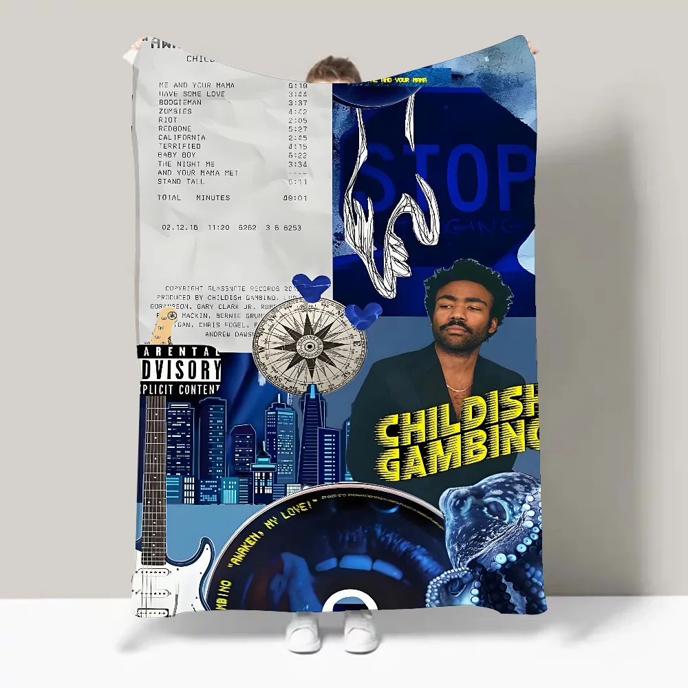 قفاز دونالد توقظ بتصميم بطانية الحب خفيفة الوزن للنوم والقيلولة وغرفة المعيشة والمكتب والأريكة وجميع المواسم