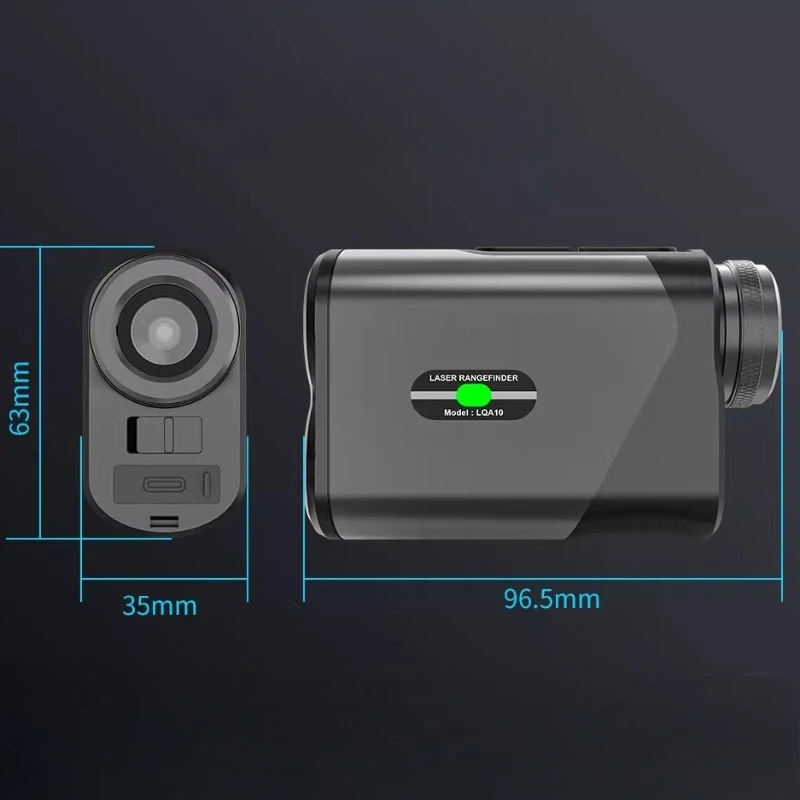 Mini Golf Laser Rangefinder Outdoor Portable Golf Rangefinders Long Distance Rangefinders Handheld Metal Sports Equipments