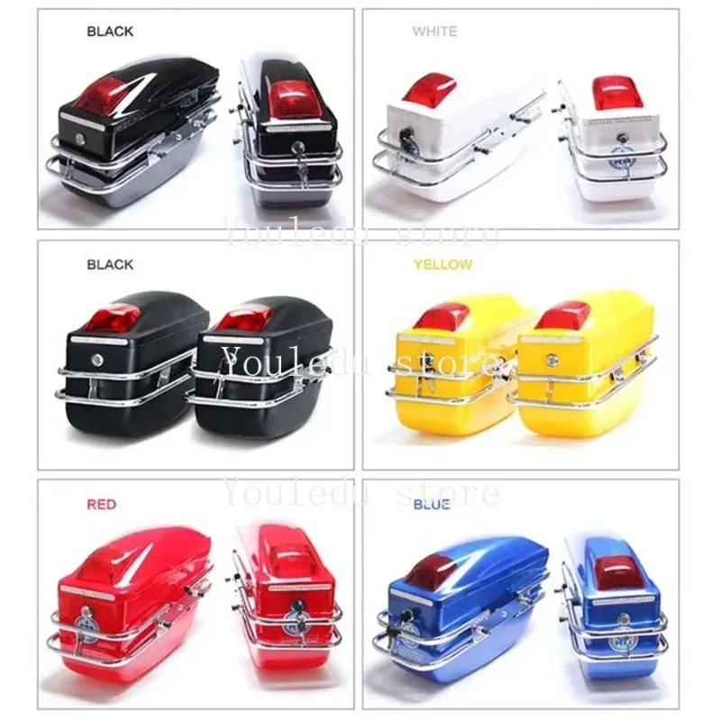 NEW 24L Motorcycle Side Boxs Luggage Tank Tail Tool Bag Motorcycle Universal Modified Side Box For Kawasaki/Honda/Yamaha/Suzuki