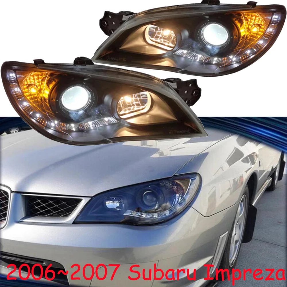 

Автомобильный бампер TaiWan, фара для Cheadlight 2006 ~ 2008y, светодиодные DRL, автомобильные аксессуары, HID ксенон для subaru WRX, противотуманные фары