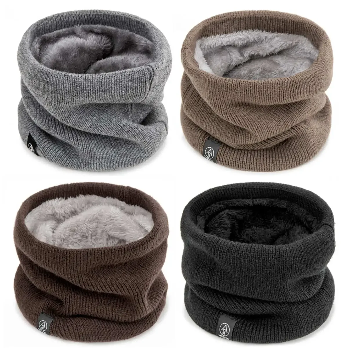Winter Warm Schal Für Jungen Mädchen Kinder Baby Halswärmer Dicke Wolle Kragen Snood Baumwolle Gestrickte Ring Schnee KALT – Detail 3