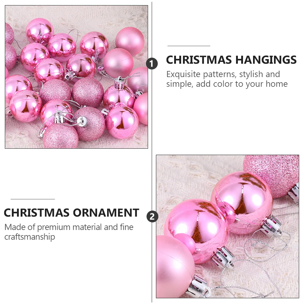 Bolas de Navidad Decoración Decoraciones para árboles Adornos colgantes decorativos Hogar de plástico rojo