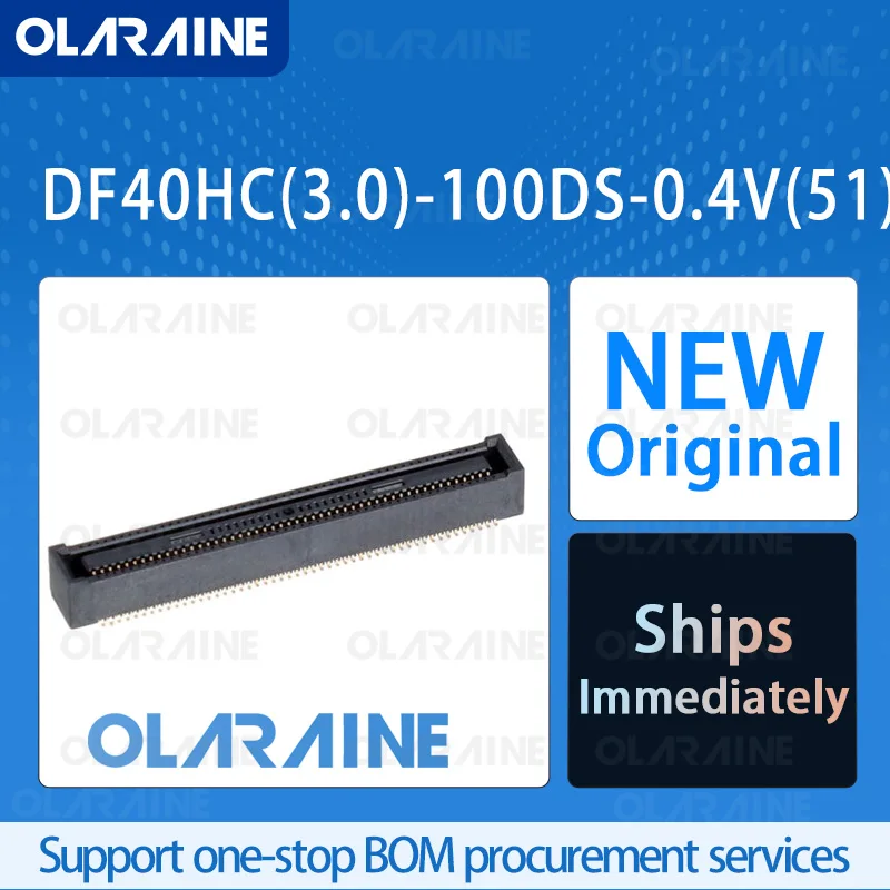 

10/50/100Pcs DF40HC(3.0)-100DS-0.4V(51) 100% brand new originalLayered connector100 Position300 mA