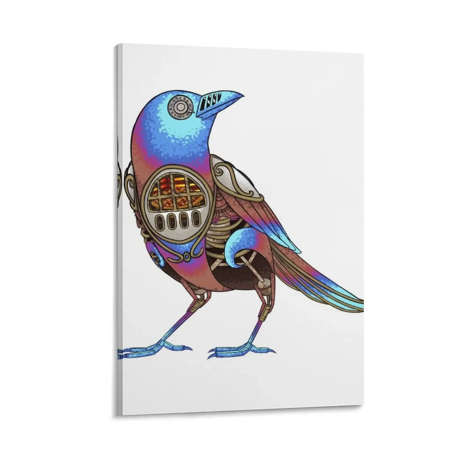 

Robot Magpie Canvas Painting posters anime office decoration interior paintings