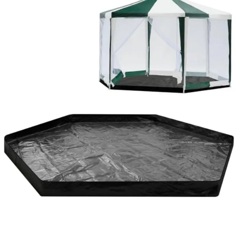 

12.5 ft Removable Tent Floor Mat Tarp Waterproof Camping Tent Tarp Floor for Pop up Screen Tents, Gazebo, Hiking, Backpacking,