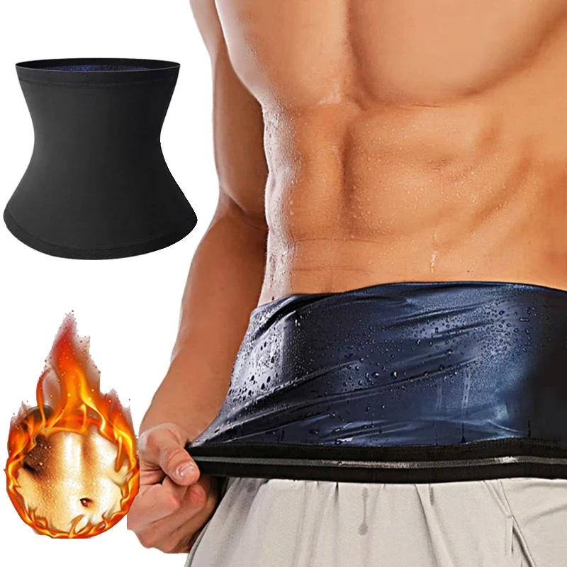 

Men Slimming Body Shaper Sauna Sweat Belt Waist Trainer Corsets Belly Band Sport Girdle Modeling Straps Stomach Fat Burner