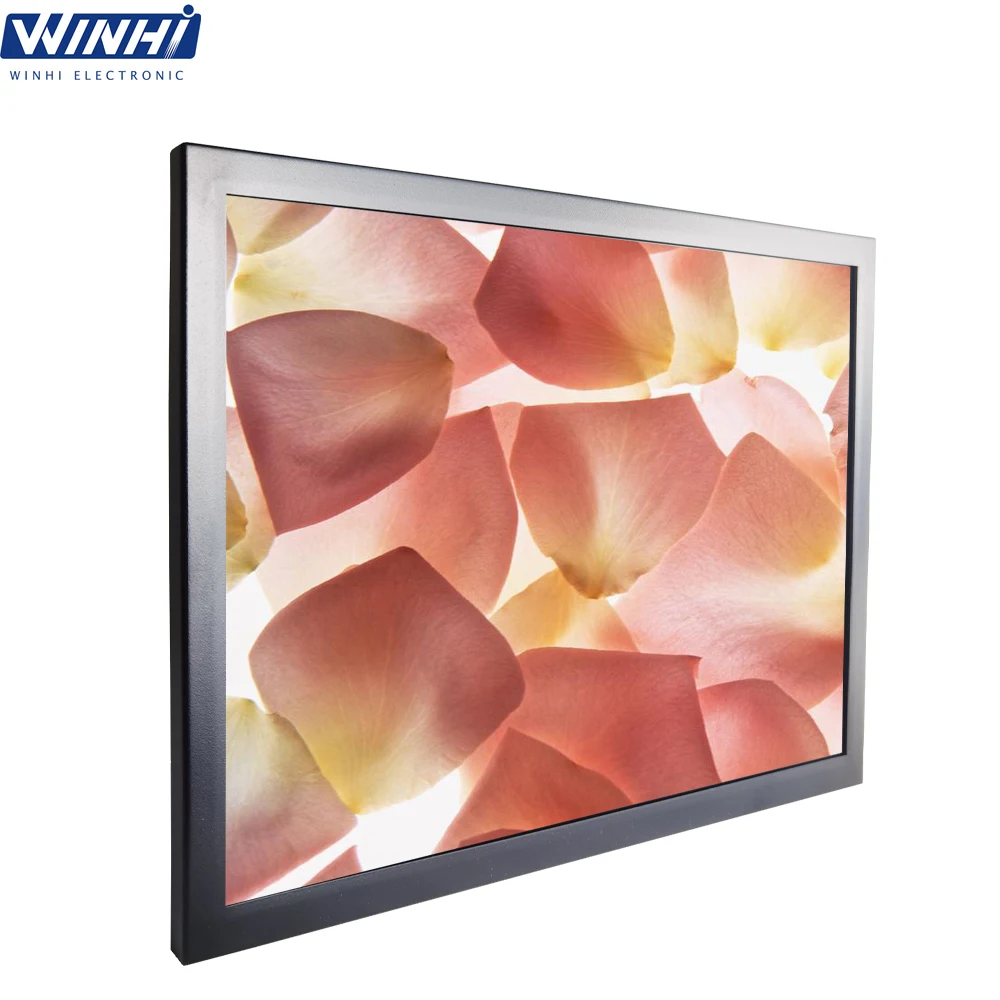 10.1/12.1/15/15.6/17/18.5/19/21.5inch New A-screen IPS 24/7 Full HD 4:3 Commercial Industry LCD Monitor with HD-MI VGA USB Audio