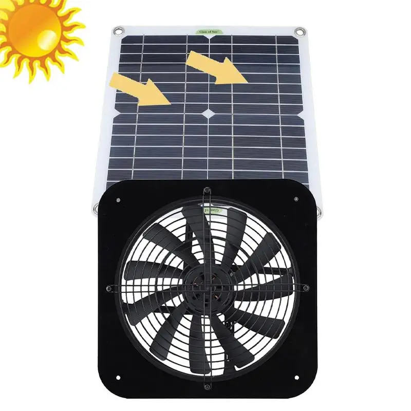 

Solar Powered Fan Weatherproof Solar Fans For Outside 100W12V Powered Cooler For Outside Powered Air Conditioner For Kitchen