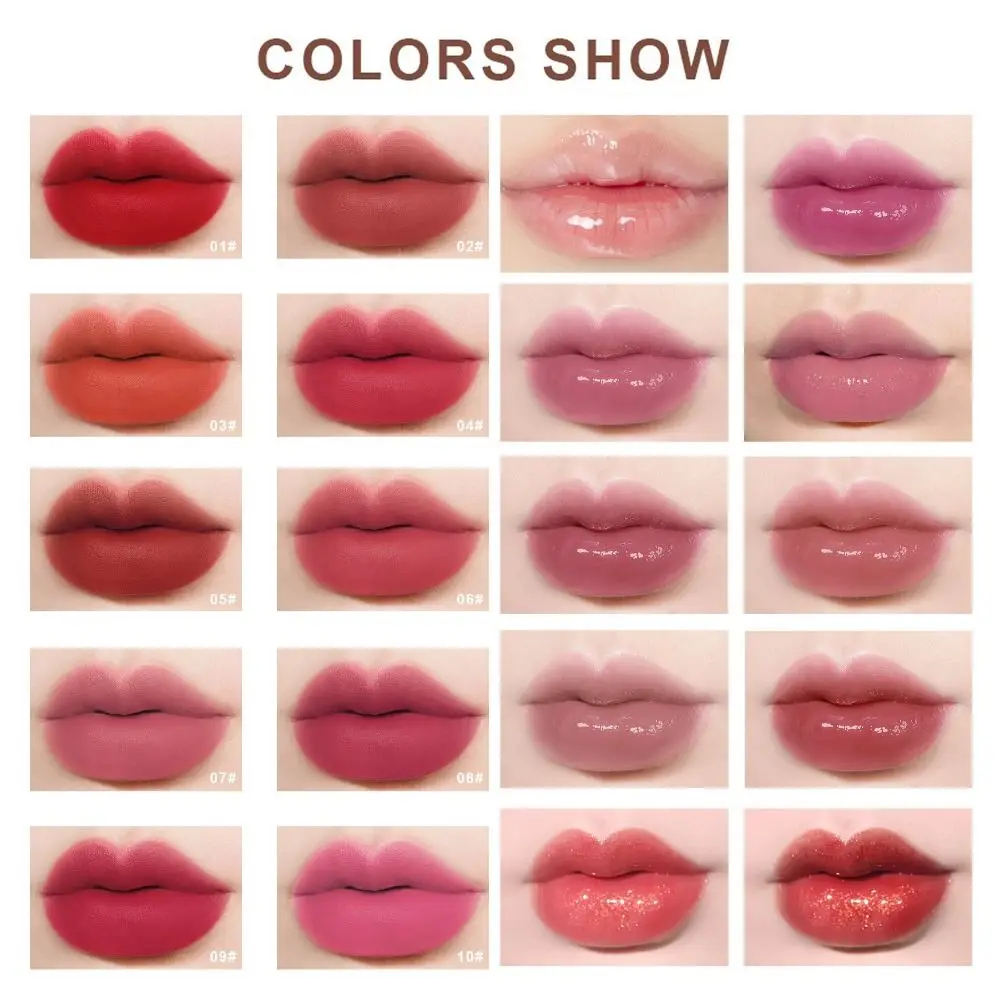 Fashion 10 Colors Mini Lipstick Moisturizing Orange Lip Gloss Waterproof Long-lasting Lip Makeup Women
