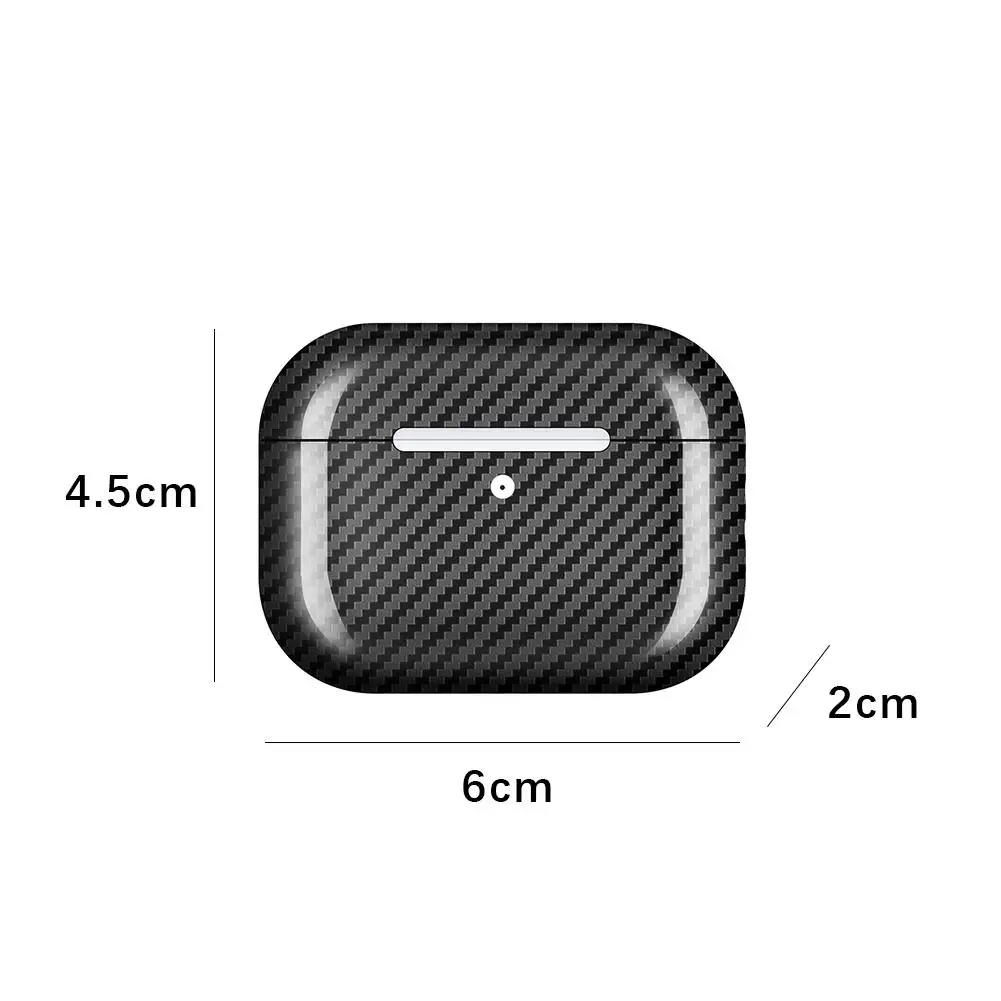 ل AirPods Pro 2/3 ألياف الكربون سماعة واقية سماعة بلوتوث مكافحة قطرة غطاء واقٍ مزخرف لهاتف آيفون ل AirPods Pro واقية