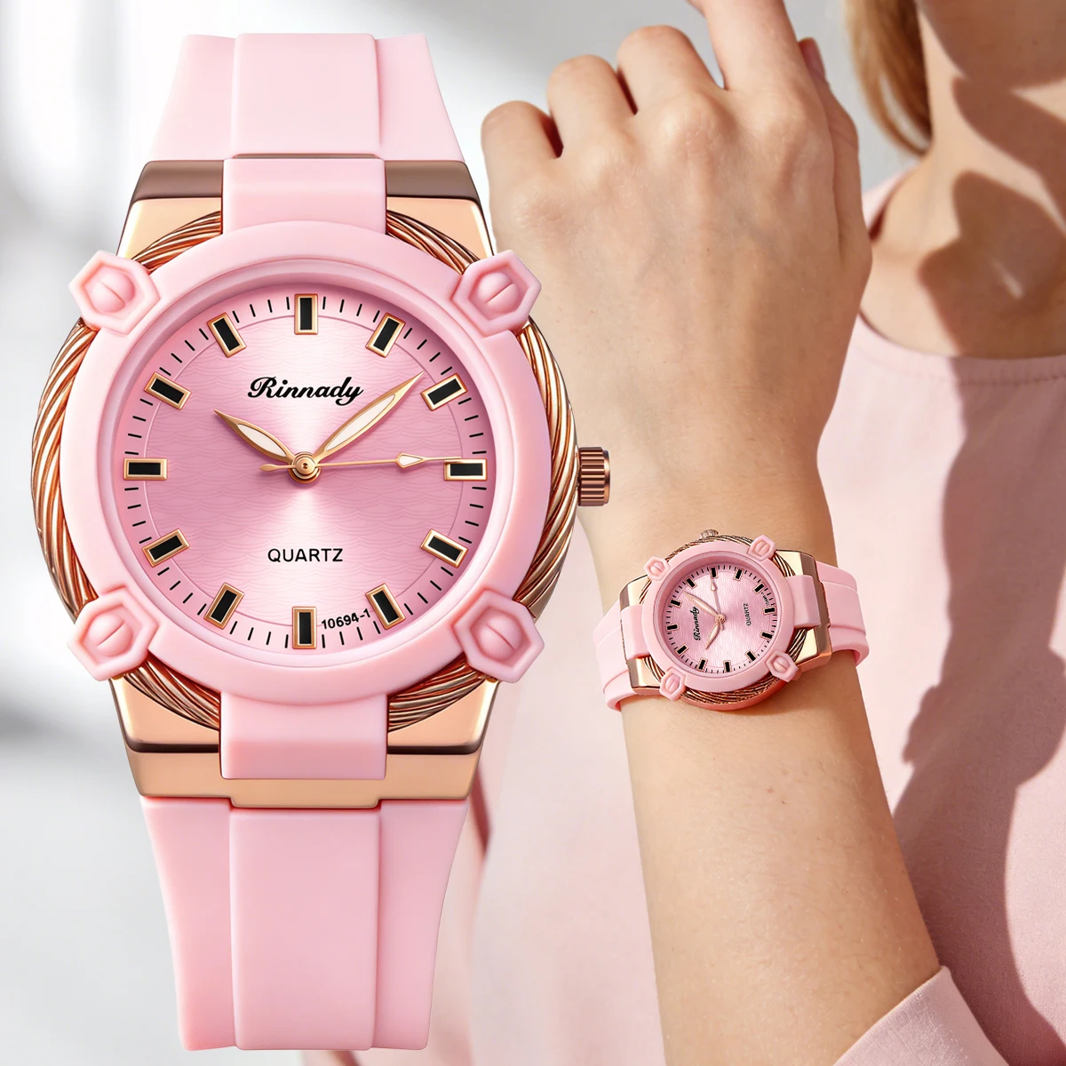 Fashion Popular Women Ladies Temperament Casual Silicone Quartz Watches