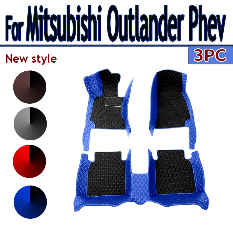 

Car Floor Mat For Mitsubishi Outlander Phev 2023 Carpet Diamond Waterproof Leather Diamond Carpet Woman Interior Auto Accessory