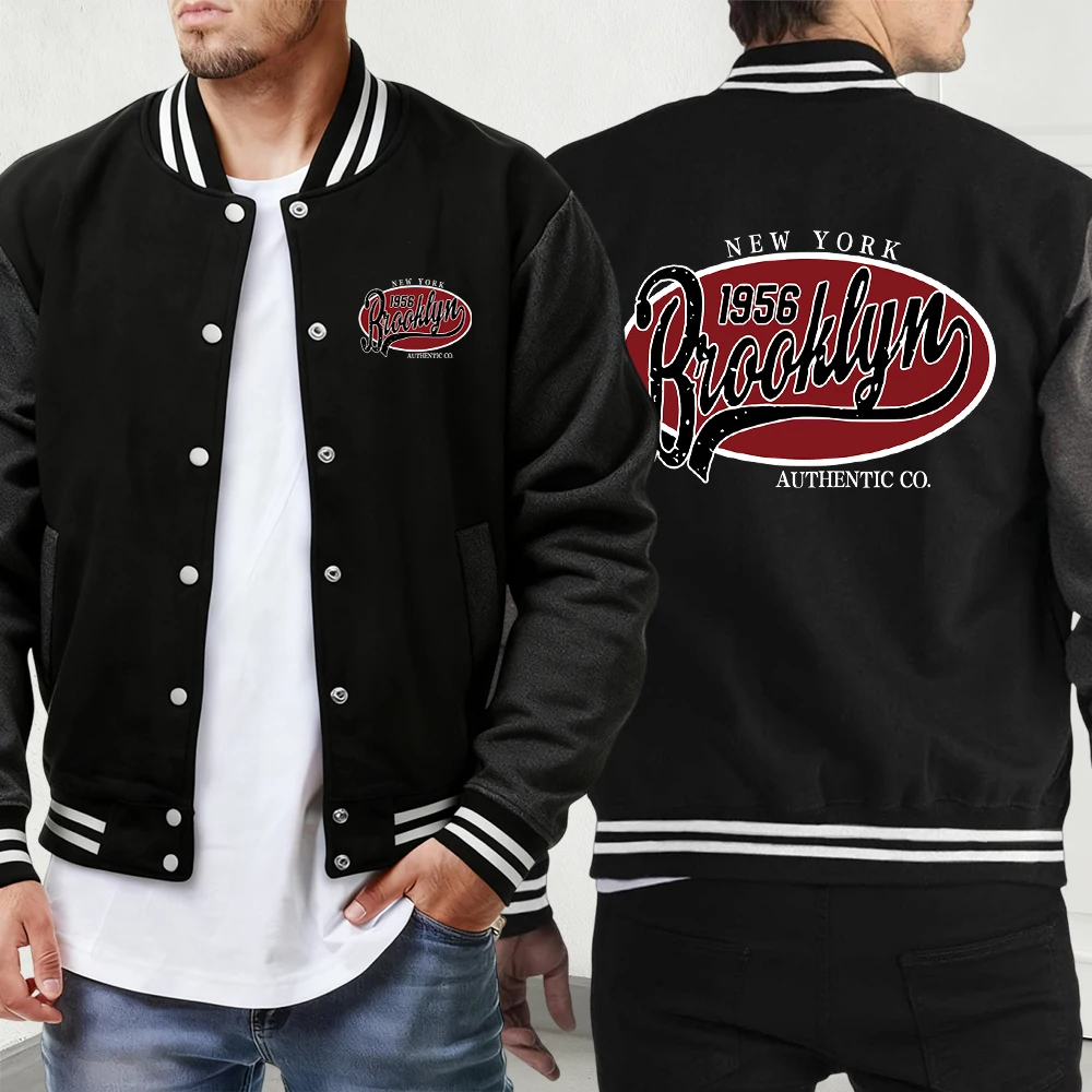 

Мужские куртки с буквенным принтом Chicago, осенне-зимние бейсбольные майки в стиле хип-хоп, уличные базовые куртки, удобная одежда с карманами