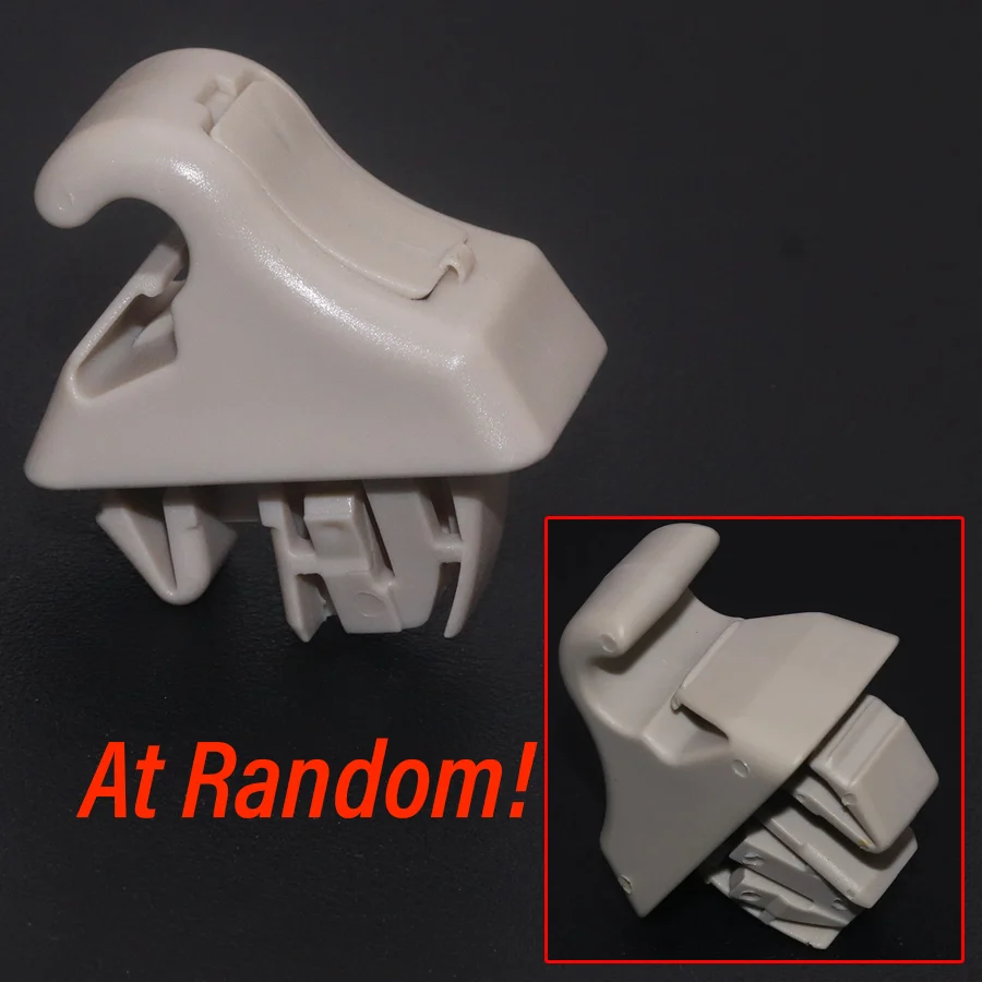 Beige/Grey Sun Visor Hook Clip Bracket MR779704 MR779705 Fit For Mitsubishi Pajero / Montero MK3 2000-2004 2005 2006 Accessories