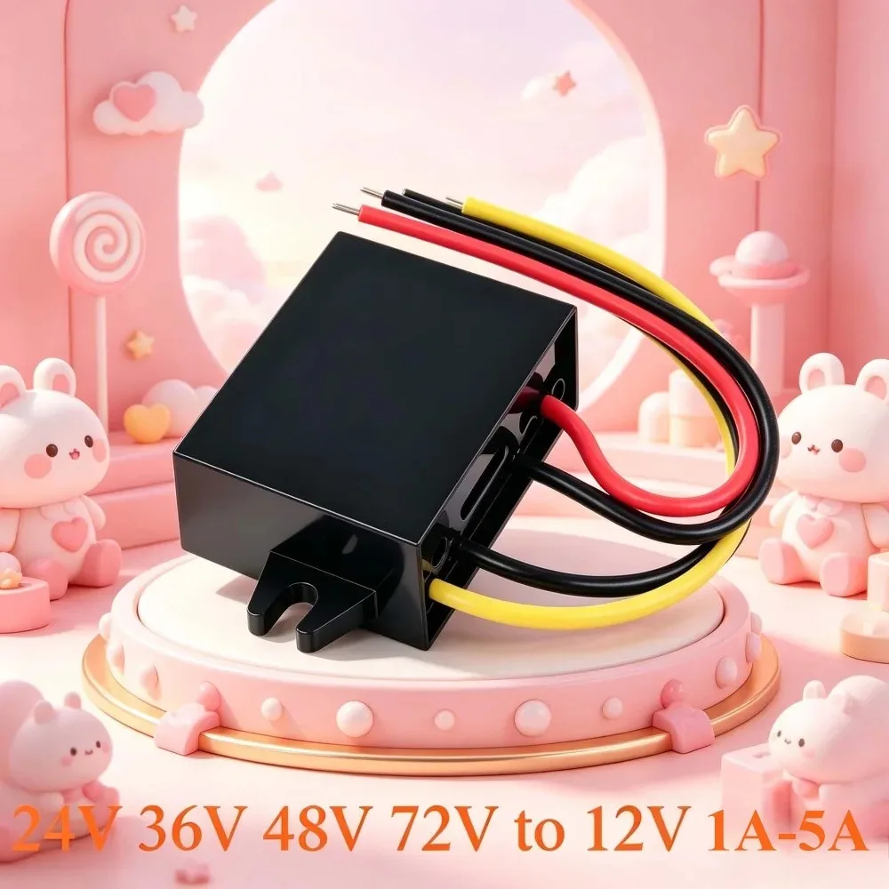 15V-80V to 12V 1A-5A Step DOWN Module Converter Power Supply inverter DC DC Voltage Car Regulator