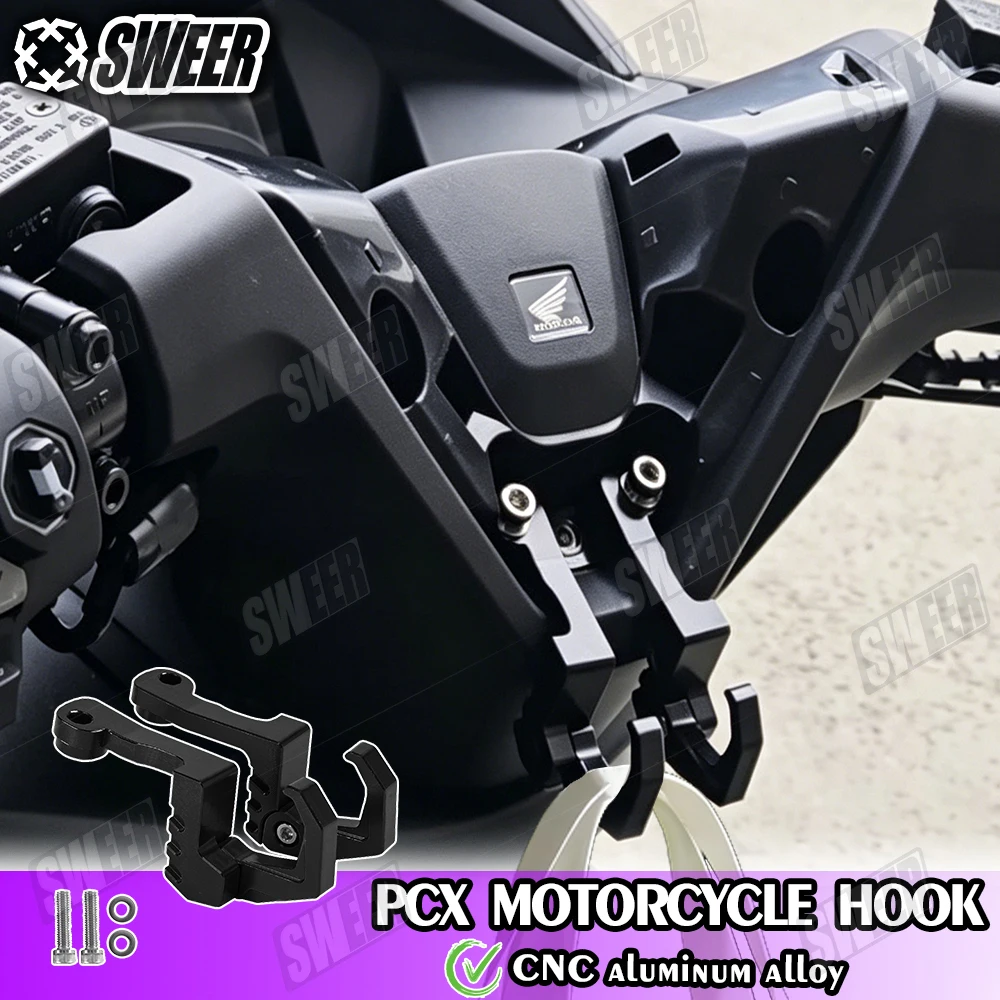 

Motorcycle Aluminum Alloy Foldable Hook Compatible With Honda PCX160 2025-2026 Modification Helmet Luggage Hook Parts