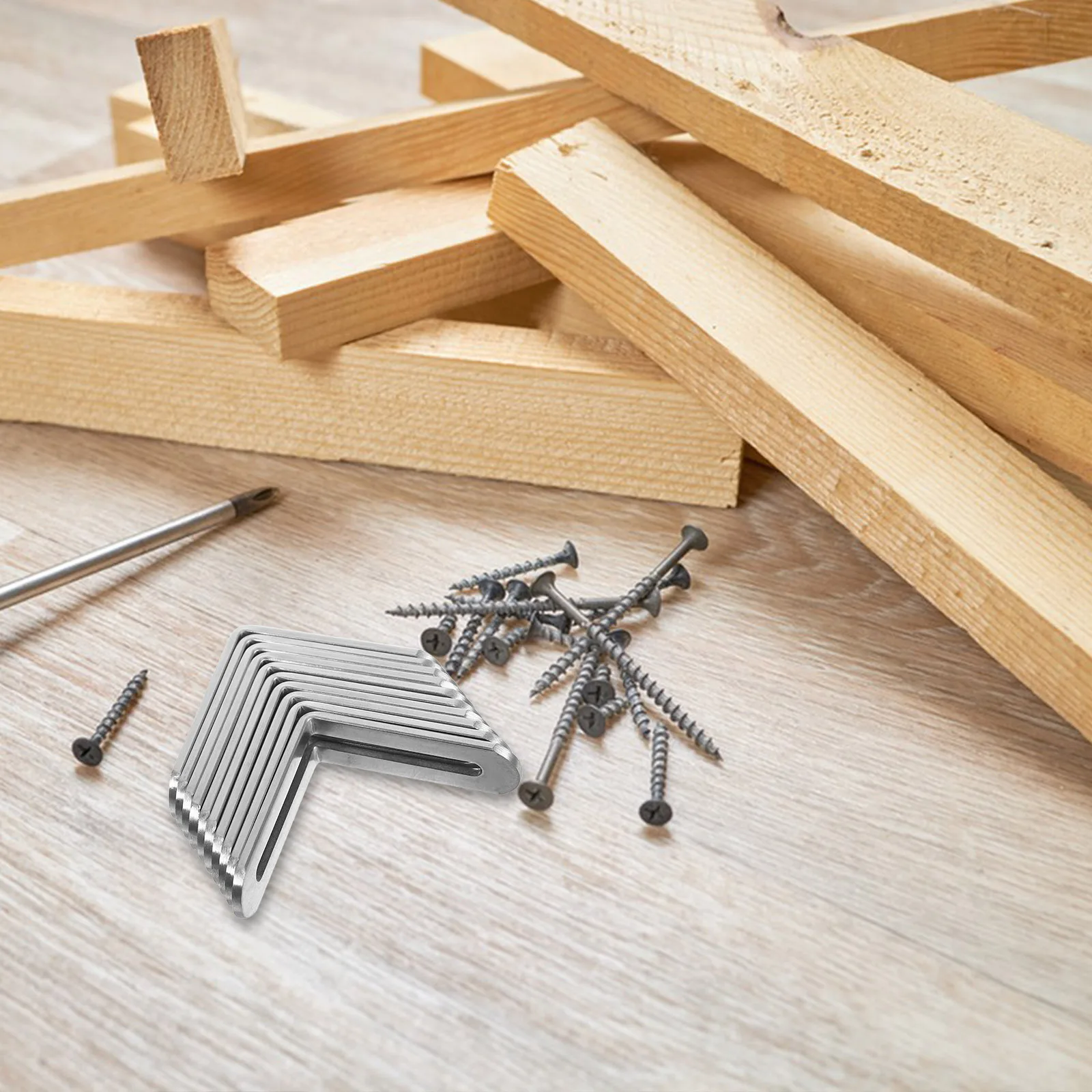 

10pcs Stainless Steel L-Shaped Heavy Duty Adjustable Corner Braces For Shelves Wood niture Support Household Hardware Angle