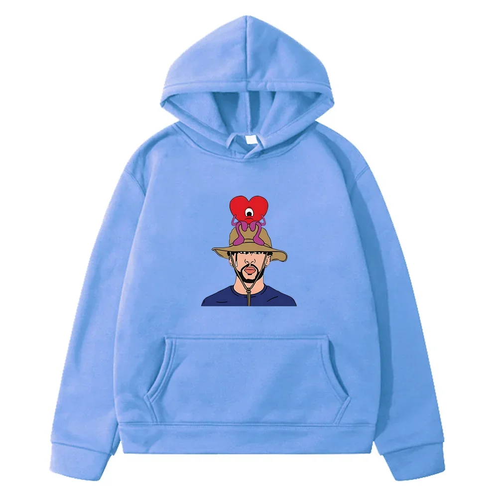 Bad Bunny New Album Nadie Sabe Lo Que Va Pasar Manana Anime Hoodies Kids Clothes Boys 3 To 14 Years Cartoon Sweatshirts Unisex