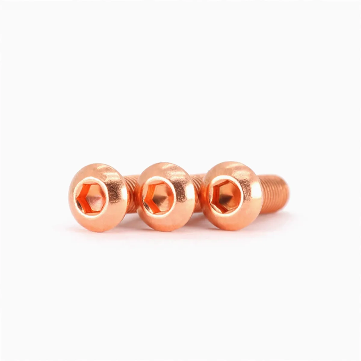 Red Copper Half Round Head Hex Socket Screw M3M4M5M6M8