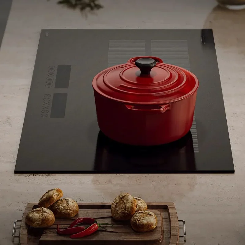 Cocina de Inducción Amka de 220V, placa de inducción con Control táctil de 735x435mm, potencia de fuego de 3400W, placas de inducción integradas, Cocina Dual