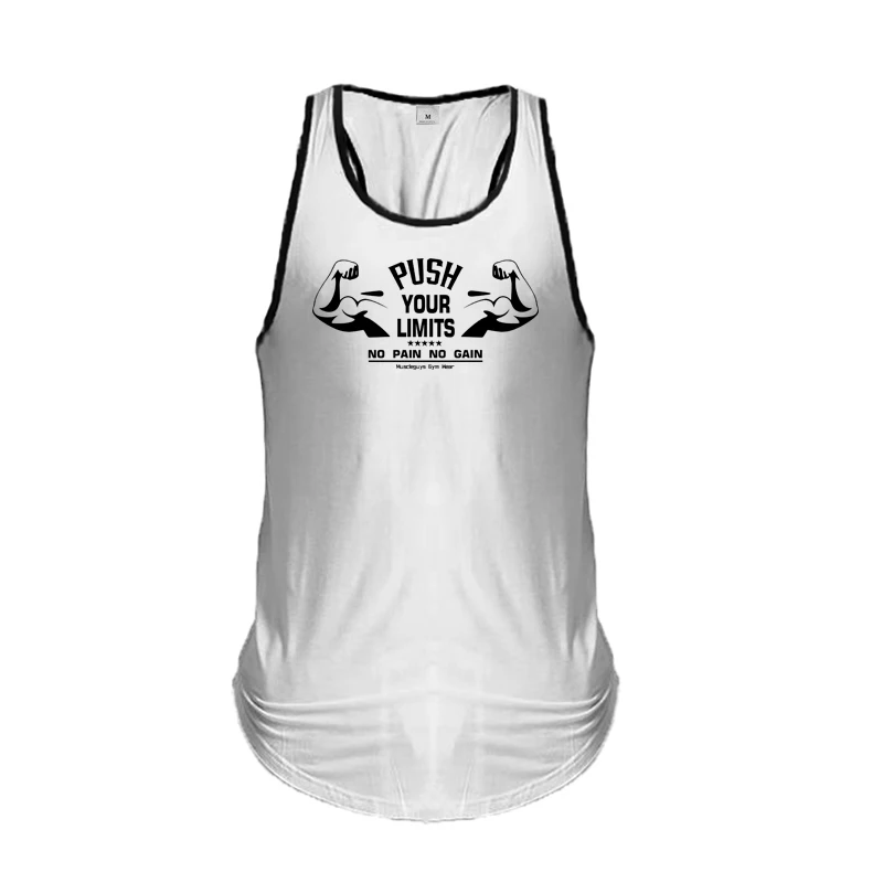 Men Bodybuilding Cotton Tank Top Sleeveless Fitness Vest Gym Workout Training Muscle Shirt Summer Sports Singlet Casual Clothing