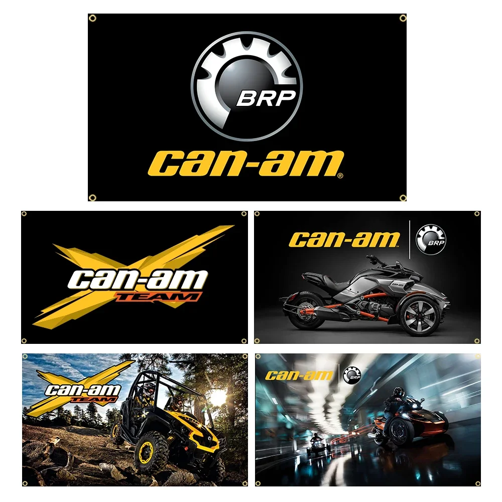 3X5Ft Can Am BRP Moto Racing Canam Flag Banner Decoration 90x150cm Jemony