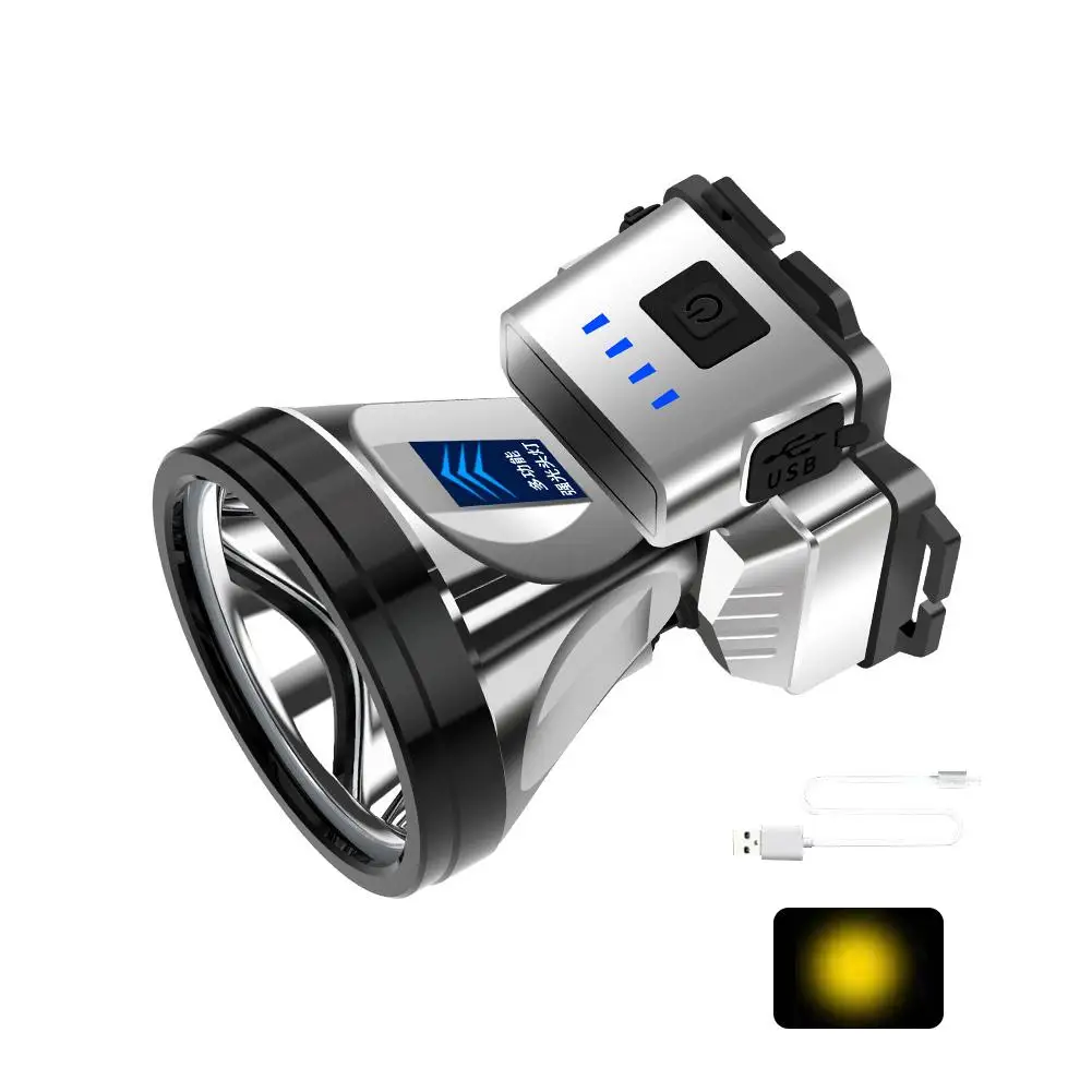 Luces Led súper brillantes recargables de alta potencia, lámpara de alto brillo, linterna de carga, pesca al aire libre, emergencia, C4p6
