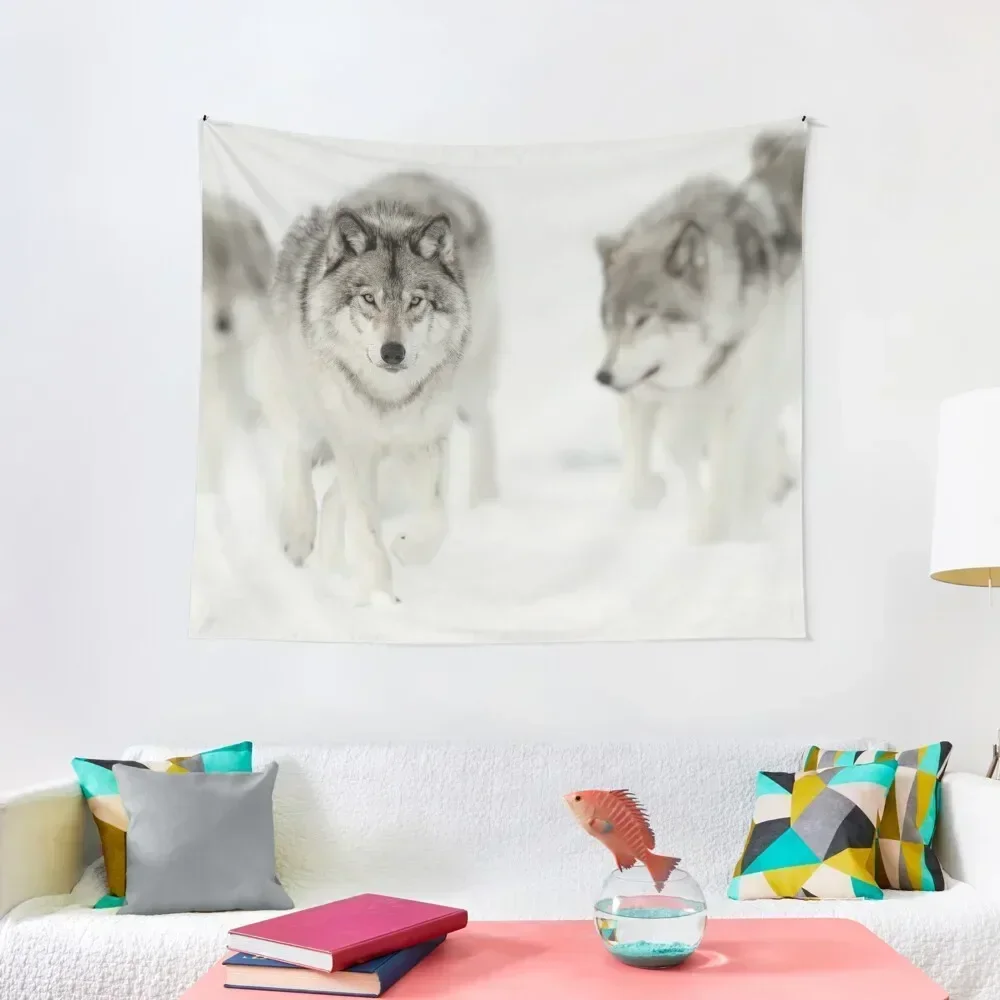 

Timber Wolf Pack Tapestry House Decoration Decoration For Rooms Room Aesthetic Tapestry