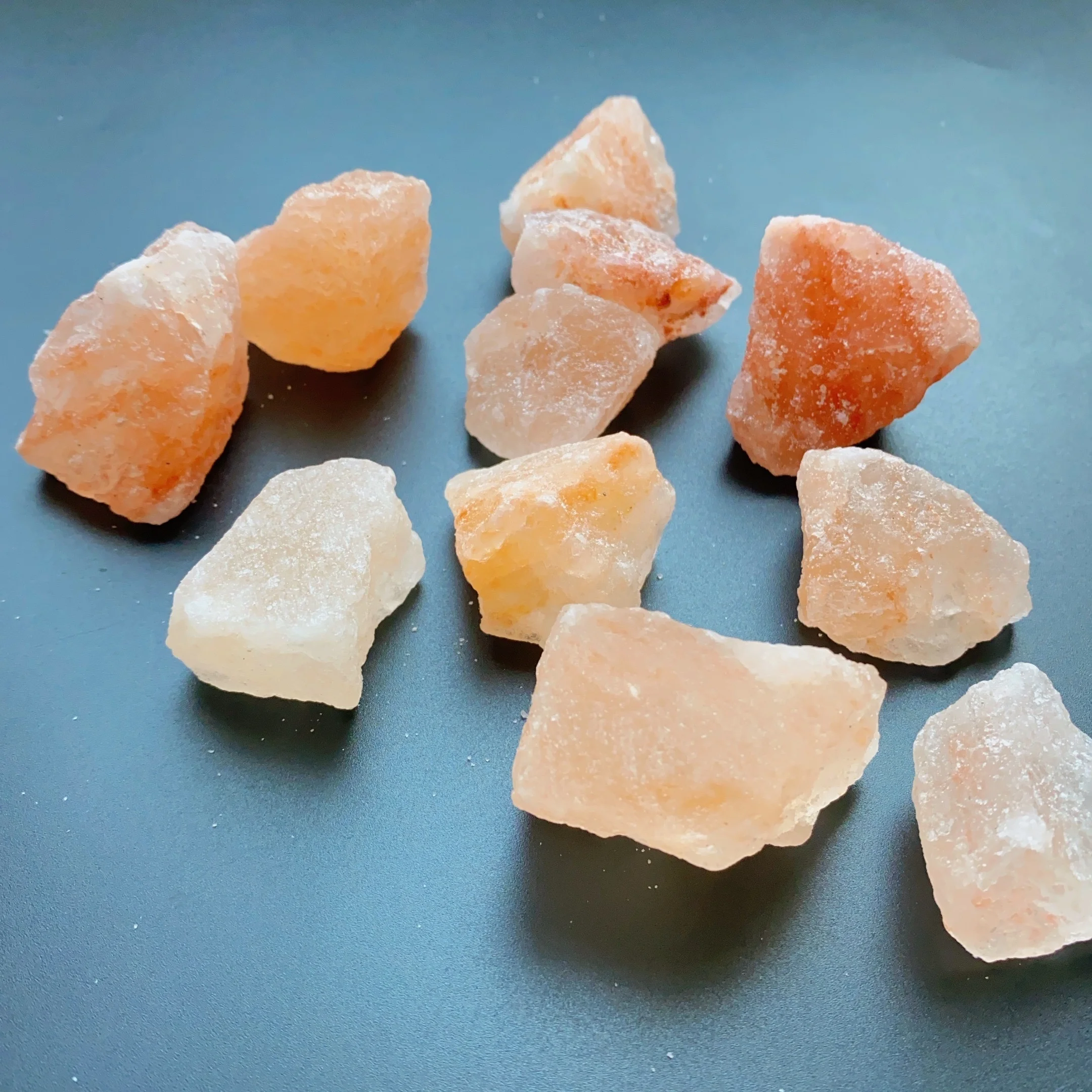 1/3/5pcs Himalayan Salt Rough Stone, Himalayan Salt Chunk, Orange salt, Natural mineral underground salt