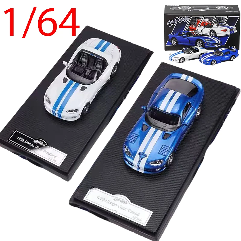 

GFCC Литой под давлением масштаб 1/64 модель автомобиля Dodge из сплава Dodge Viper Play Vehicles Американский суперкар Коллекционные игрушки для мальчиков Оригинальная коробка