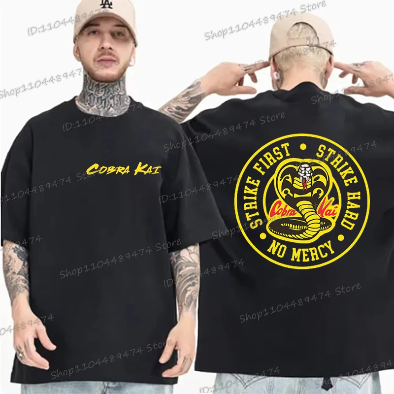 Men's T-shirts Cobra Kai Gift Mixed Martial Arts Classic Tops Clothes Retro Tv Show Street T-shirt Cobra Kai Fashion Summer Tops