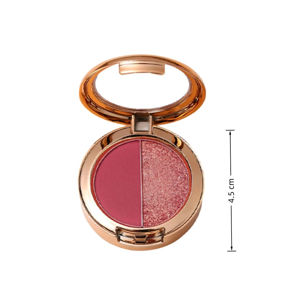 Palette di ombretti glitter perlescenti Vassoio per ombretti illuminante a lunga durata Palette di fard colorato zucca opaca Trucco per il viso