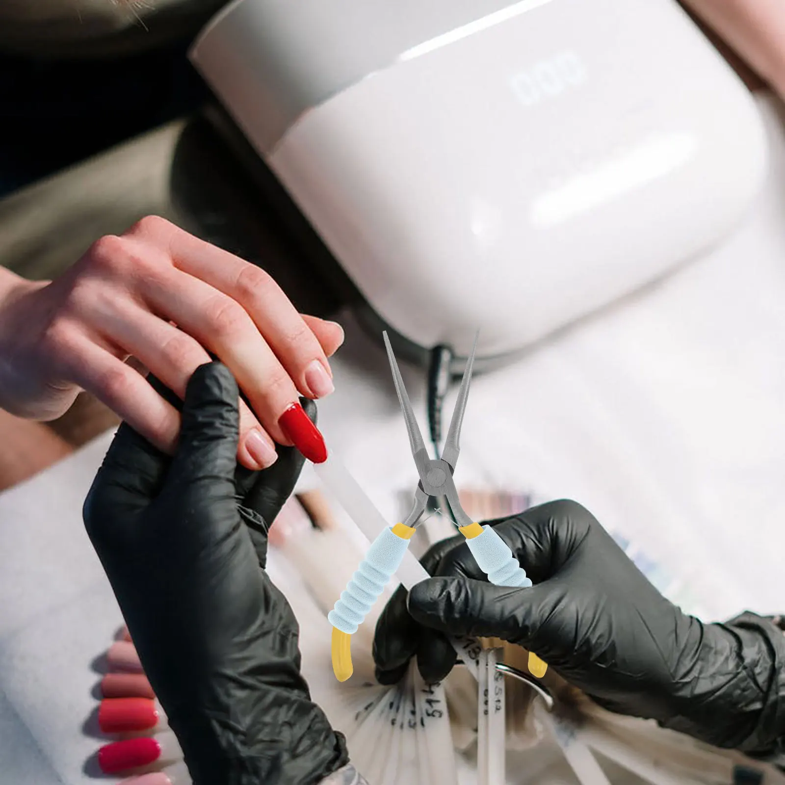 60 pçs kit de ferramentas de manicure esponja lidar com cobre antiderrapante absorção de suor protetor para acessórios da arte do prego aparador de cutícula