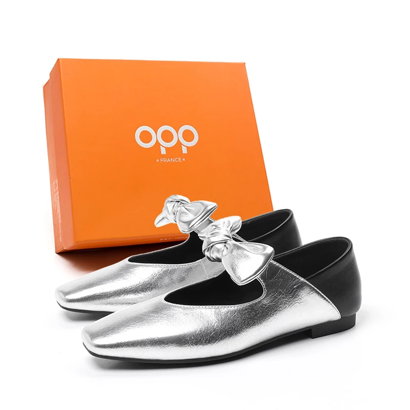 

OPP Женские туфли с узлом-бабочкой Повседневная мода Удобные туфли на каблуке Роскошный дизайн Туфли с острым носком