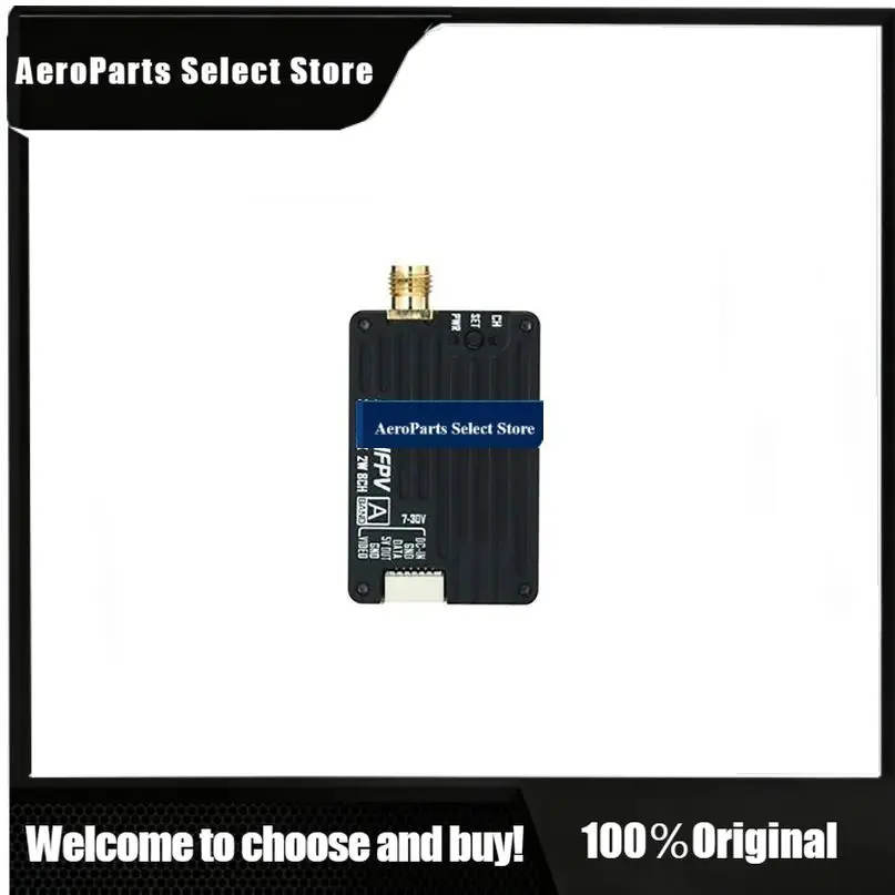 APartsRUSHFPV 3.3GHz 2W VTX with RHCP SMA Circular Polarized Antenna Supports For IRC Tramp Protocol for FPV Long Range Drone Ra