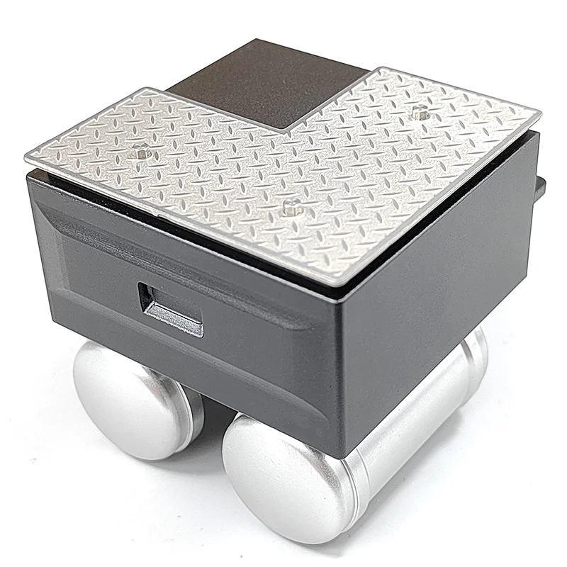 Simulation Metal Battery Box with Servo Accessories for 1/14 Tamiya RC Truck Trailer Tipper Volvo FH12 FH16 Parts