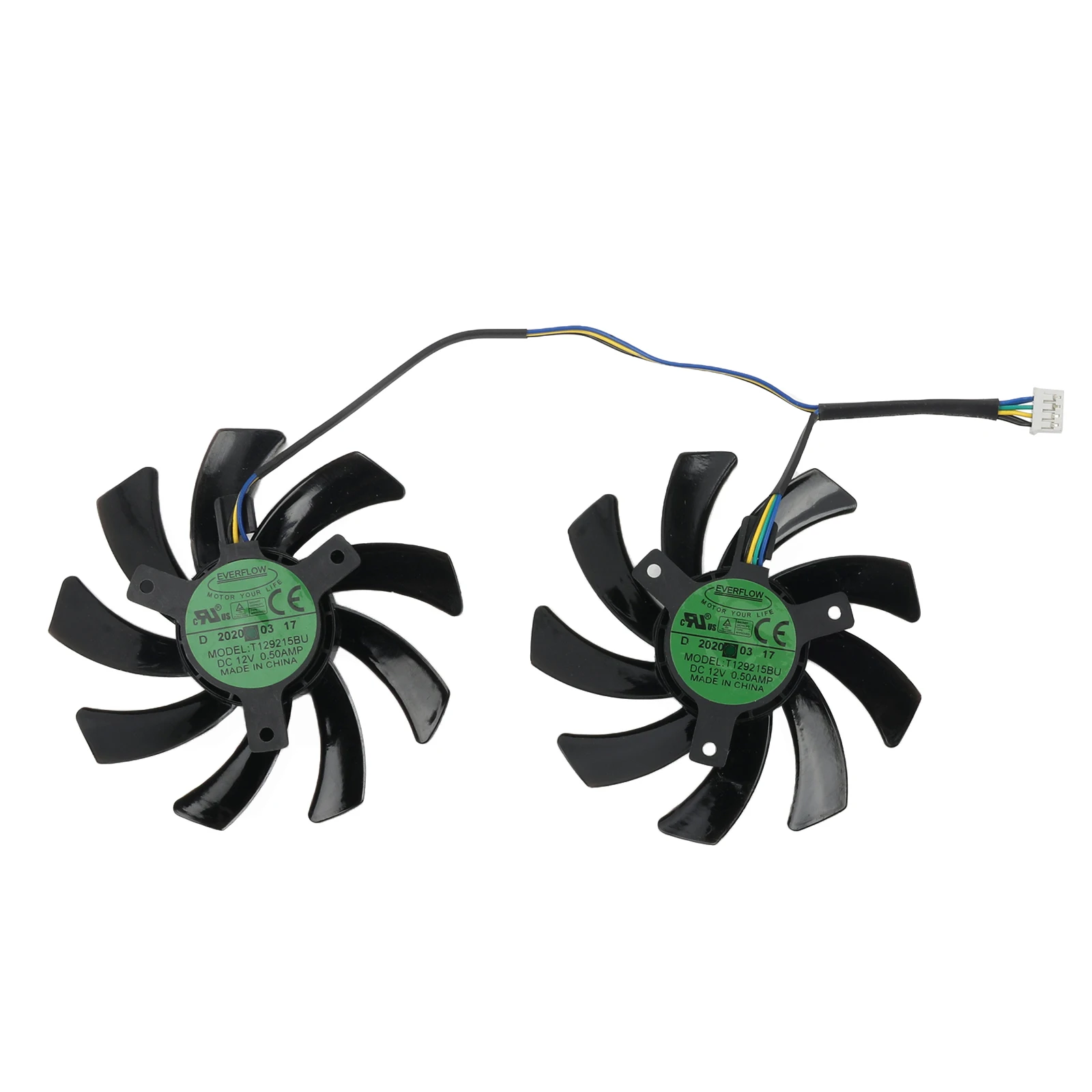 85mm T129215BU RX 5700 5500 XT Graphics Cards Fan ​For Powercolor Fighter AMD RX 6700XT 6600XT 6600 Cooling Fan