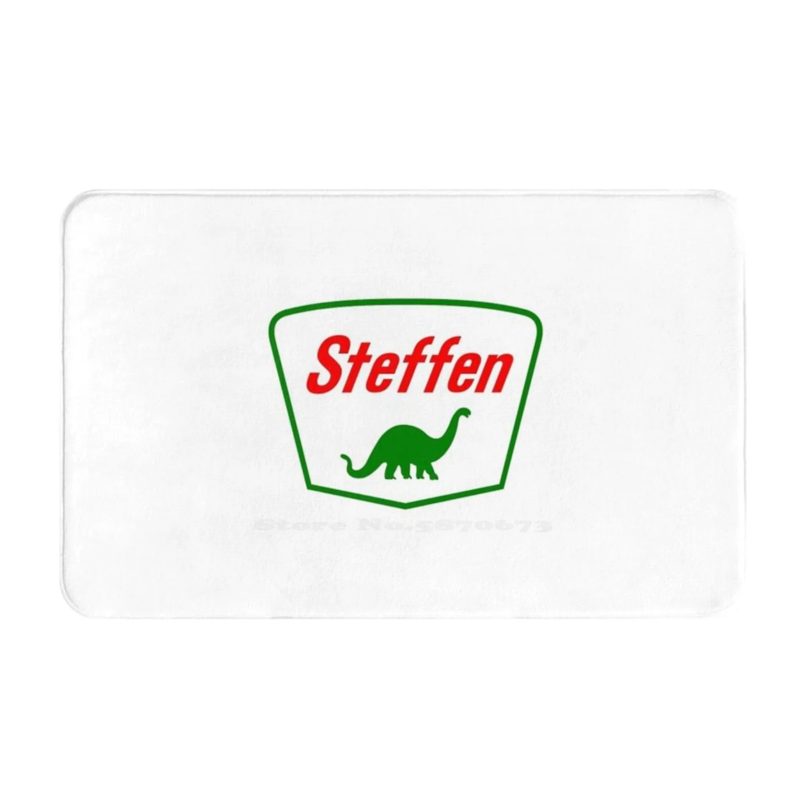 Steffen The Dinosaur , Movie Comfortable Door Mat Rug Carpet Foot Pad Short Dinosaur Steffen Stephan Steffan Stefan