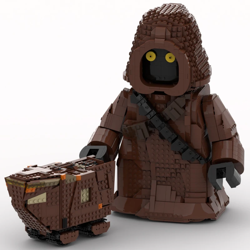 

2371pcs Stae Batter Moc Jawa Mega Figure (fits Jawa Head ) diy Education Model Building Blocks Birthday Toys Gift