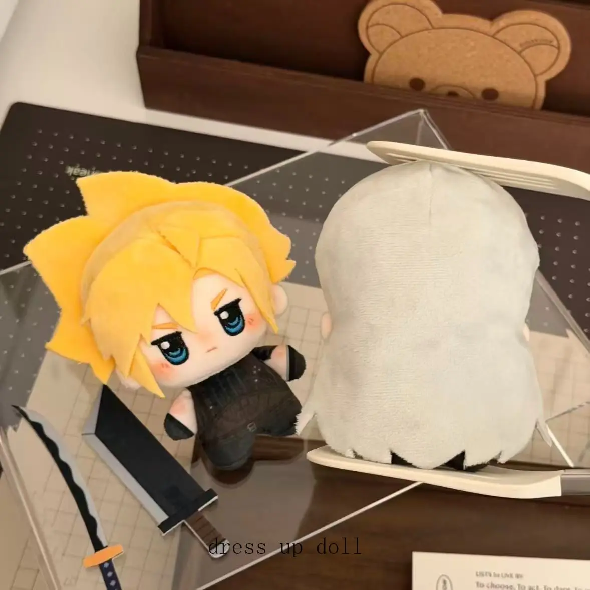 

Cloud Strife Sephiroth Cotton Doll Kawaii 10cm Game Cosplay Cartoon Nunu Body Toys Anime Plush Pendant Plushie Birthday Gift