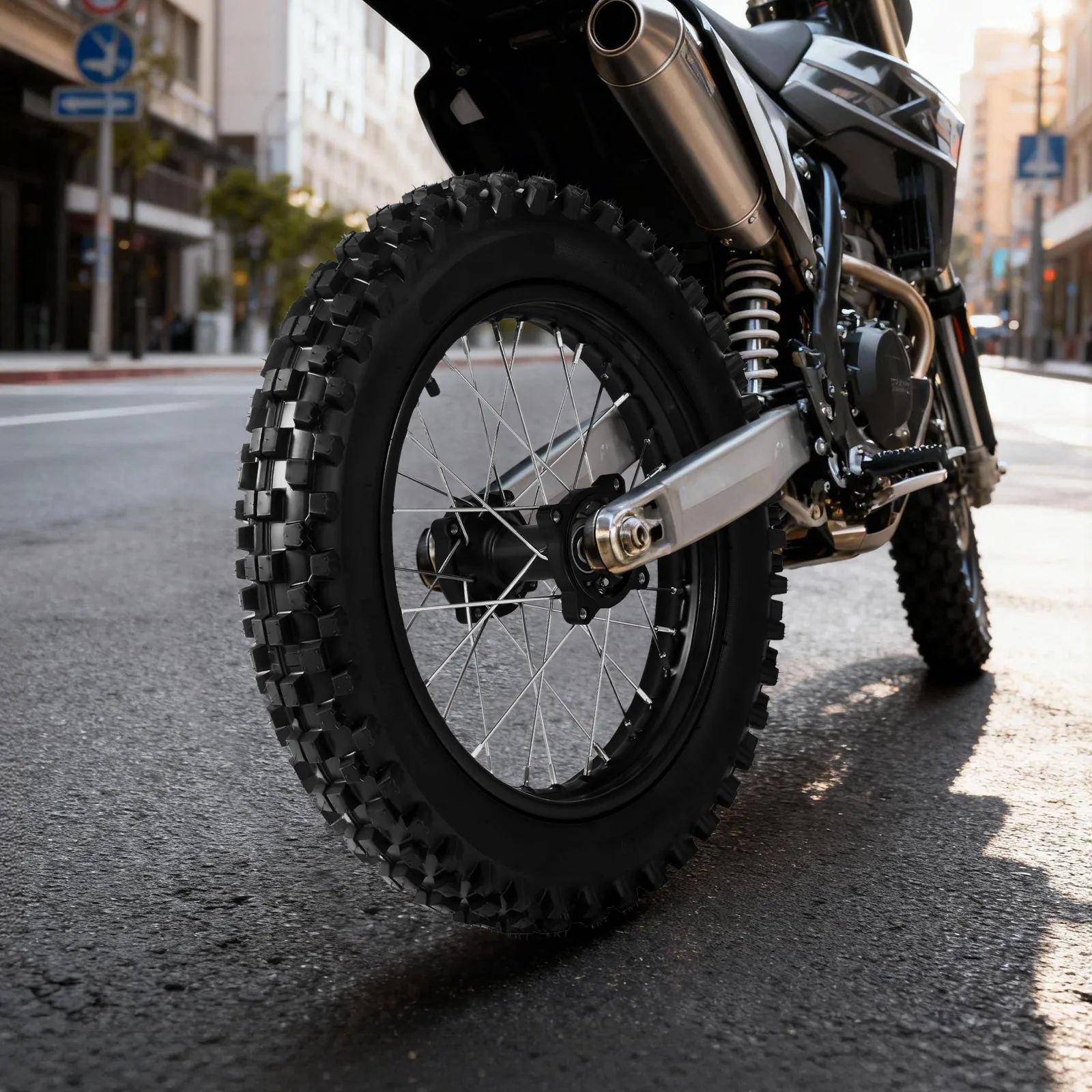 

Задняя шина 90/100-14, диаметр обода 14 дюймов (35,56 см), камерная, нагрузочный индекс C, высокая производительность, надежное сцепление для езды на мотоцикле.