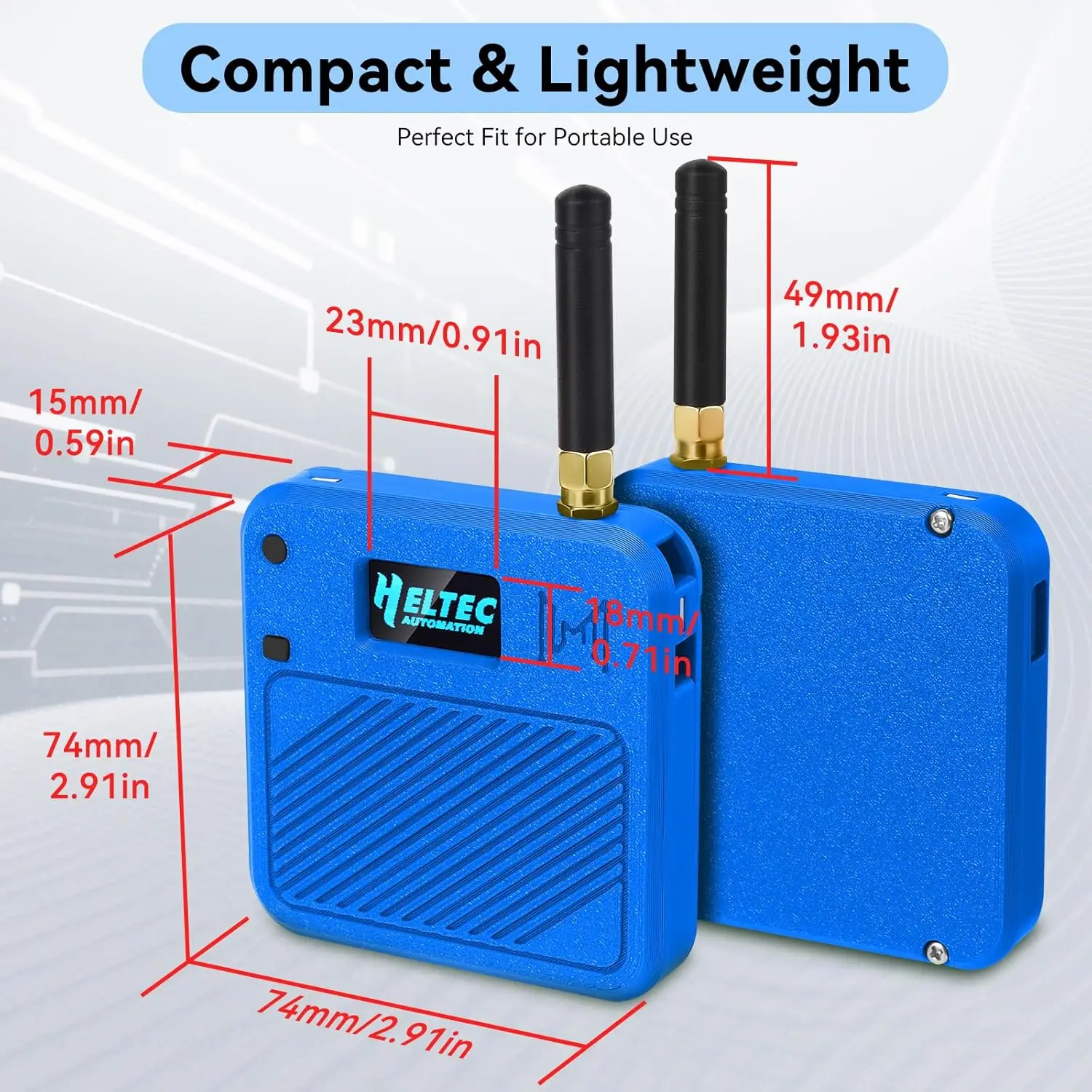 Meshtastic Heltec V3 ESP32 LoRa 32 Dev-Board Kit Case OLED USB C WiFi Bluetooth IoT SX1262 433MHz 868MHz #3
