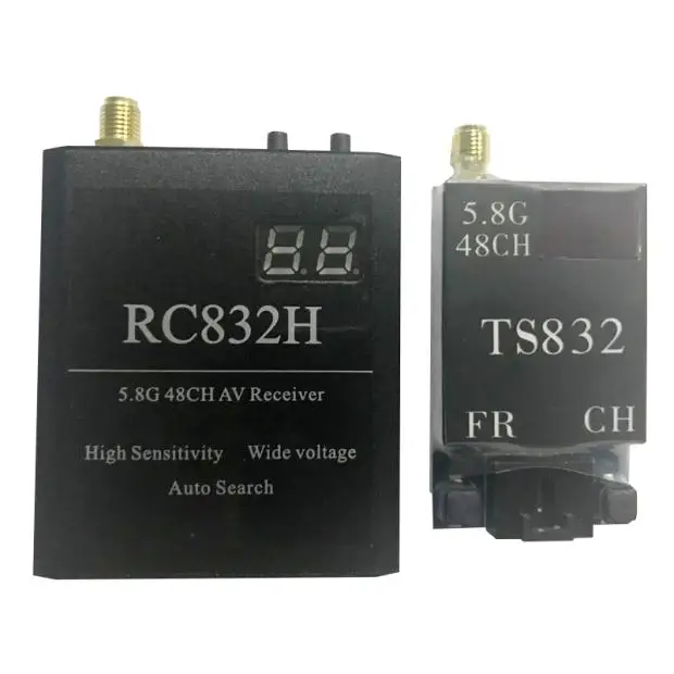 RC832H 5.8G 48CH Wireless FPV Receiver for Drone Audio Video Transmission
