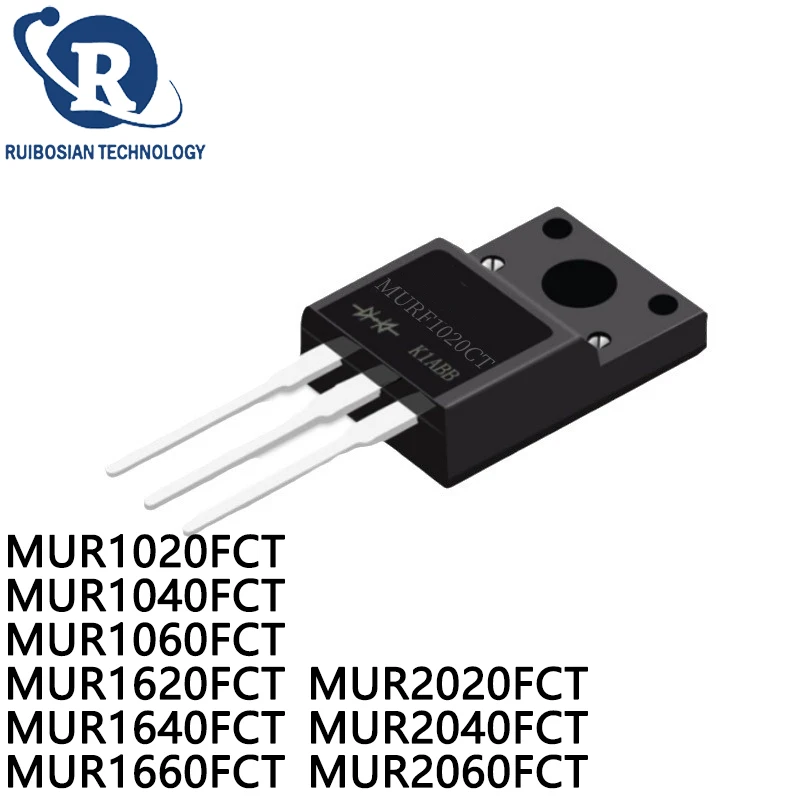 MUR1020FCT MUR1040FCT MUR1060FCT MUR1620FCT MUR1640FCT MUR1660FCT MUR2020FCT MUR2040FCT MUR2060FCT TO-220F Fast recovery  diode