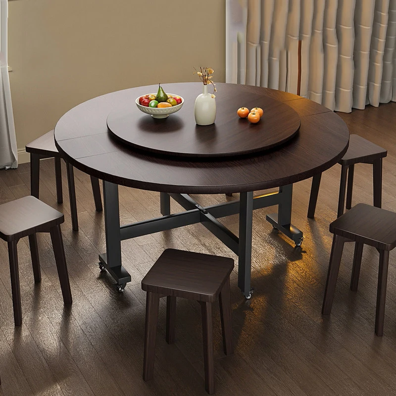 Style Luxury Keep Tables Warm Modern Sets Decoration Dining Tables French Kitchen Tavolo Rotondo Pranzo Dining Room Furniture