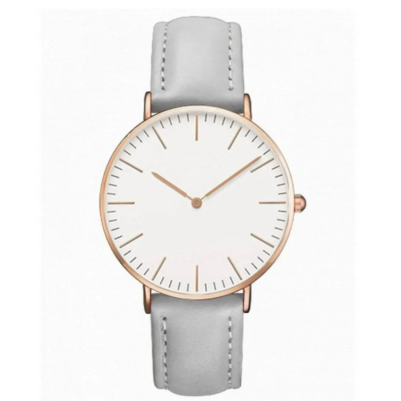 Reloj de cuarzo para hombre y mujer, pulsera informal de moda con cinturón de dos pines, el más vendido en Europa y América, disponible en fábrica