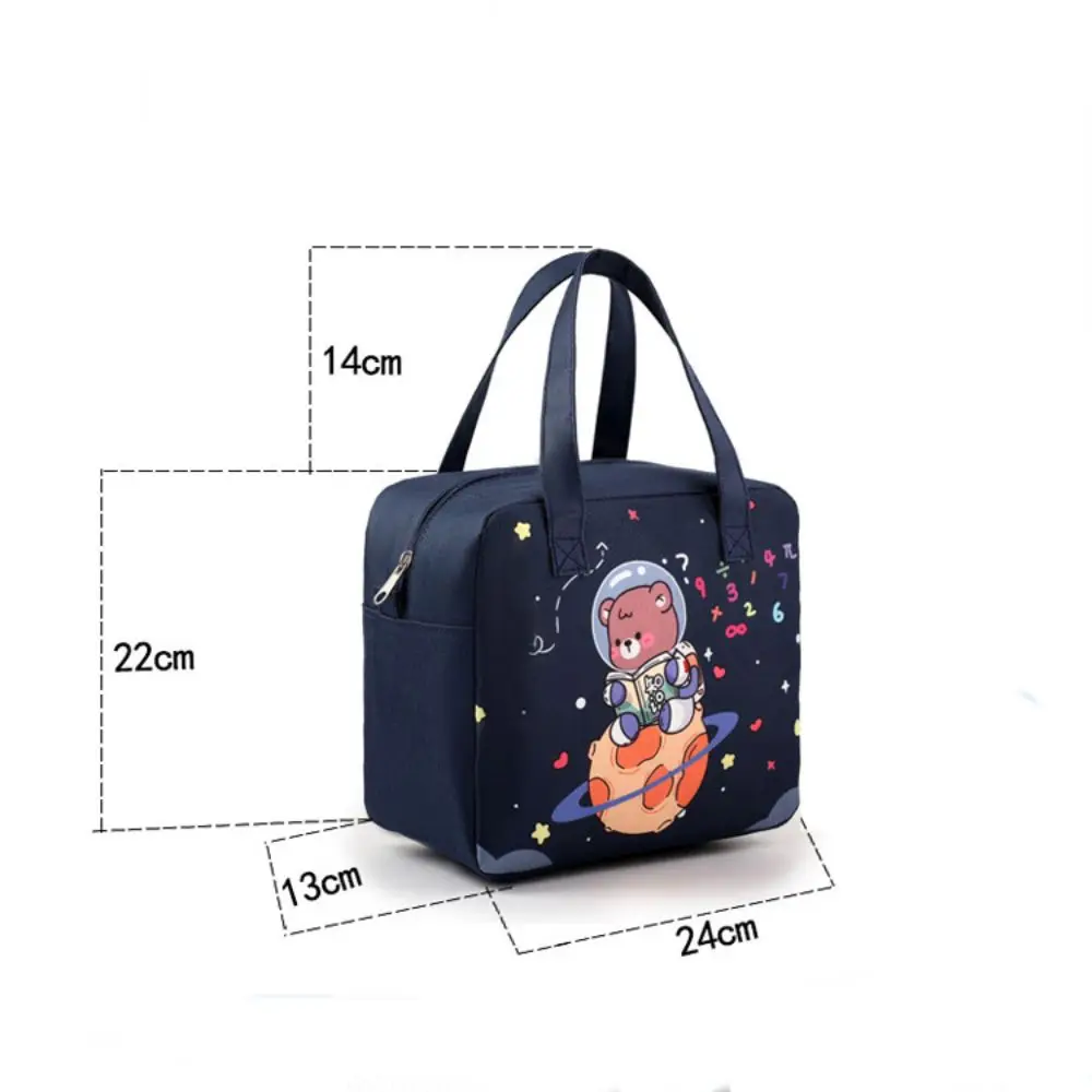 1Pcs Breakfast Organizer Insulated Thermal Bag Storage Bag Cute Lunch Bag Picnic Travel Cartoon Cooler Warm Box Kid Student