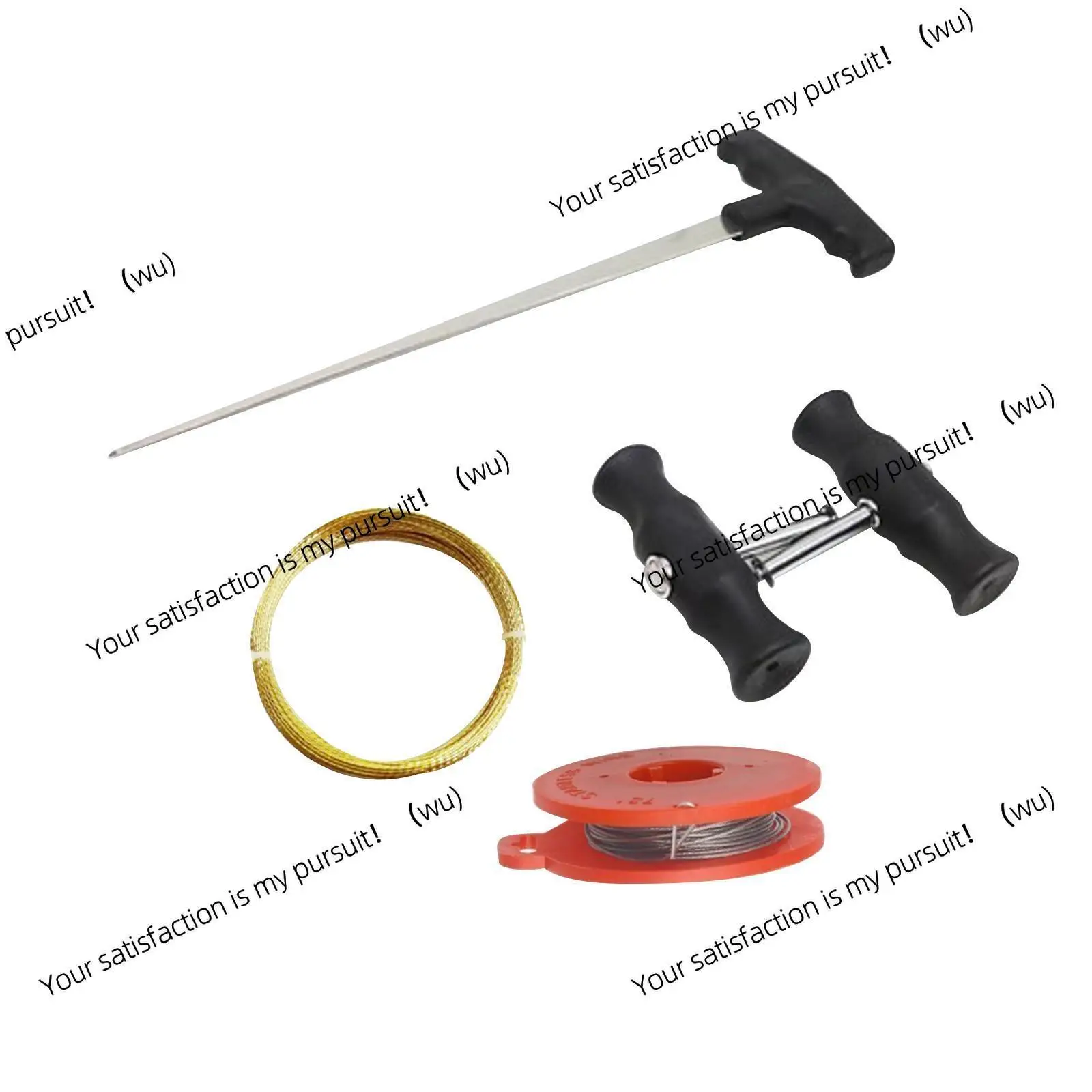 Car windshield removal tool set Compact with steel wire Comfortable and versatile